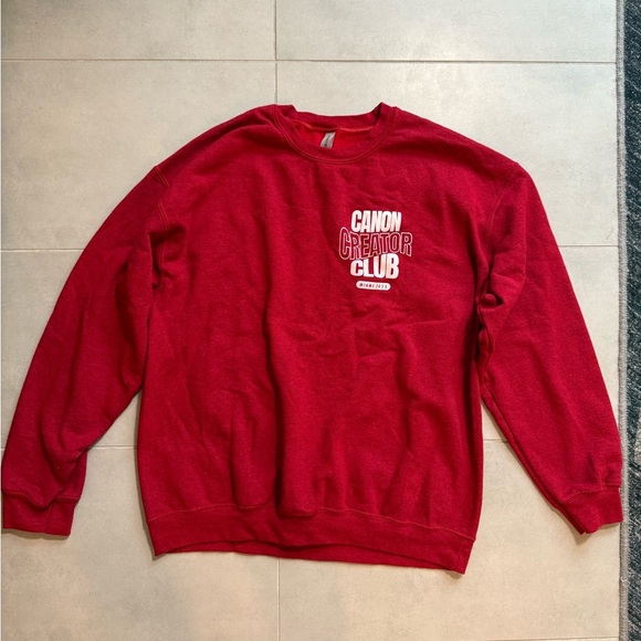 Canon Red Men's Sweater - Picture 1 of 3